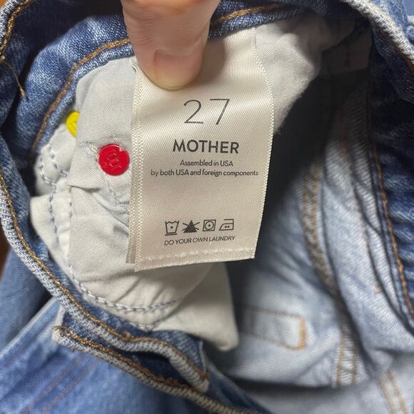 SNACKS/MOTHER Women's Blue Wide Leg Denim Jeans Sz. 27” - Picture 7 of 9